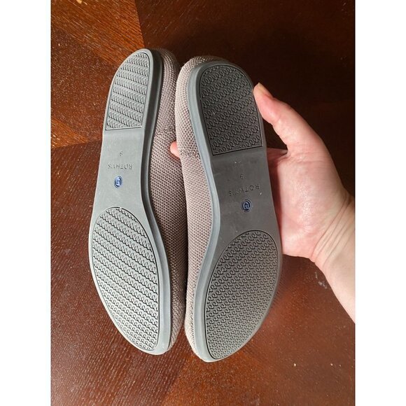Rothy's Women's Taupe Round Toe Casual Ballet Flats - 9 - Picture 6 of 11